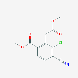 Methyl 2-methoxycarbonylmethyl-4-cyano-3-chlorobenzoate