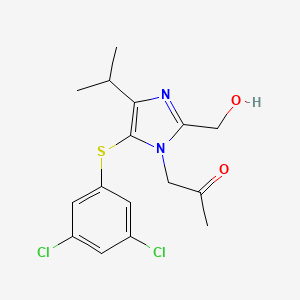 1-[5-(3,5-Dichlorophenylthio)-2-hydroxymethyl-4-isopropyl-imidazol-1-yl]-propan-2-one