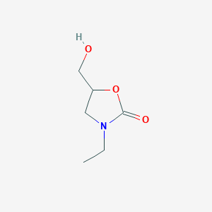 molecular formula C6H11NO3 B8400333 N-Ethyl 5-hydroxymethyl-2-oxazolidinone 