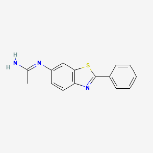 N-(2-phenylbenzothiazol-6-yl)acetamidine