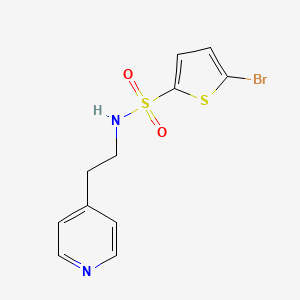 molecular formula C11H11BrN2O2S2 B8400354 5-Bromo-thiophene-2-sulfonic acid (2-pyridin-4-yl-ethyl)-amide 