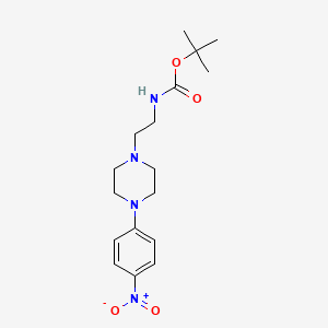 1-(2-Tert-butoxycarbonylaminoethyl)-4-(4-nitrophenyl)piperazine