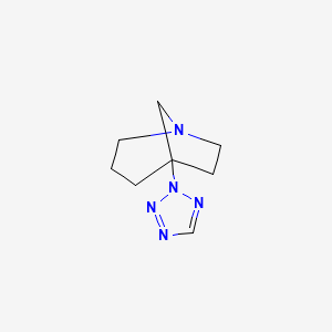 molecular formula C8H13N5 B8400394 5-(2H-Tetrazol-2-yl)-1-azabicyclo[3.2.1]octane 