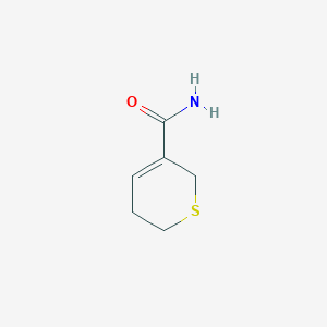 molecular formula C6H9NOS B8400416 5,6-Dihydro-2H-thiopyran-3-carboxamide 