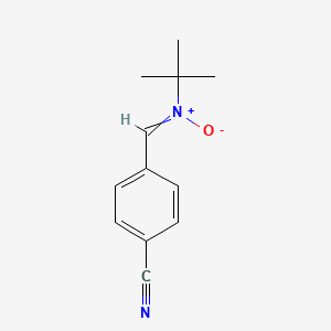 molecular formula C12H14N2O B8400430 N-tert-Butyl-4-cyanophenylmethanimine N-oxide 