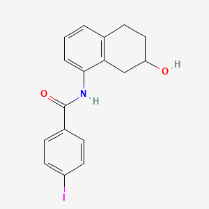 N-(7-hydroxy-5,6,7,8-tetrahydronaphthalen-1-yl)-4-iodobenzamide