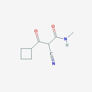 beta-Cyclobutyl-beta-oxo-alpha-methylcarbamoylpropionitrile