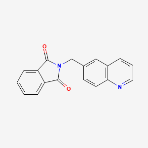 molecular formula C18H12N2O2 B8400590 2-(Quinolin-6-ylmethyl)isoindoline-1,3-dione 