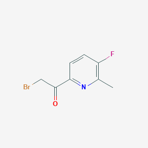 molecular formula C8H7BrFNO B8400626 2-Bromoacetyl-5-fluoro-6-methyl-pyridine 