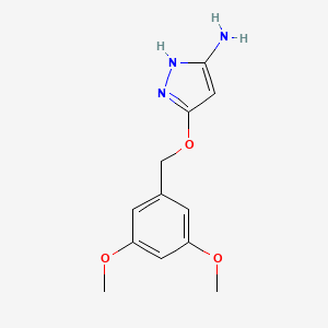 5-[(3,5-dimethoxyphenyl)methoxy]-2H-pyrazol-3-amine