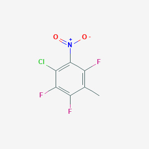 molecular formula C7H3ClF3NO2 B8400655 2,3,6-Trifluoro-4-chloro-5-nitrotoluene 