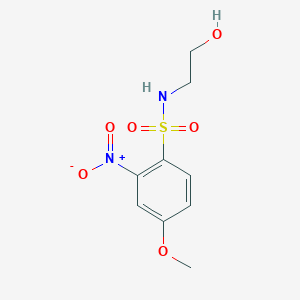 N-(2-hydroxyethyl)-4-methoxy-2-nitrobenzenesulfonamide
