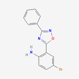 4-Bromo-2-(3-phenyl-1,2,4-oxadiazol-5-yl)aniline