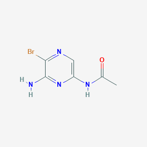 2-Amino-3-bromo-6-acetamidopyrazine