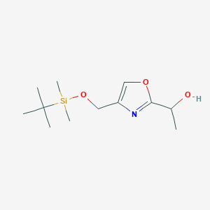 1-(4-(((tert-Butyldimethylsilyl)oxy)methyl)oxazol-2-yl)ethanol
