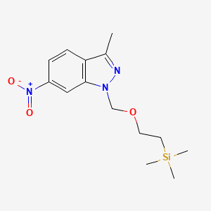 3-methyl-6-nitro-1-((2-(trimethylsilyl)ethoxy)methyl)-1H-indazole