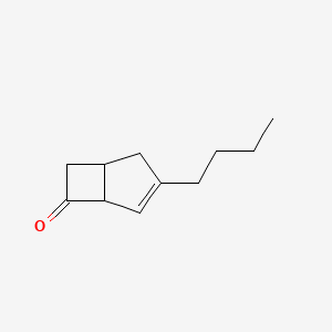 molecular formula C11H16O B8400795 3-Butylbicyclo[3.2.0]hept-3-en-6-one 