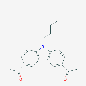molecular formula C21H23NO2 B084008 3,6-Diacetyl-9-n-amylcarbazole CAS No. 10511-39-4