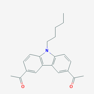 molecular formula C21H23NO2 B084008 3,6-Diacetyl-9-pentyl-9H-carbazole CAS No. 10511-39-4