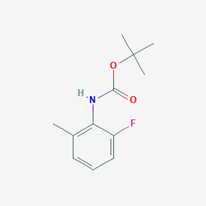 molecular formula C12H16FNO2 B8400818 Tert-butyl 2-fluoro-6-methylphenylcarbamate CAS No. 138343-78-9