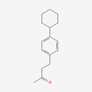 molecular formula C16H22O B8401024 4-(p-Cyclohexylphenyl)-2-butanone 