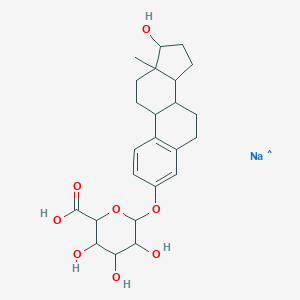 molecular formula C24H32NaO8 B084011 β-雌二醇 3-(β-D-葡糖醛酸酯) 钠盐 CAS No. 14982-12-8