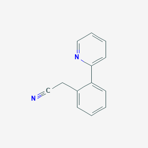 molecular formula C13H10N2 B8401137 2-Pyridinylphenylacetonitrile 