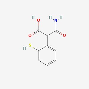 molecular formula C9H9NO3S B8401196 o-Mercaptophenylmalonamic acid 