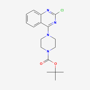 molecular formula C17H21ClN4O2 B8401317 Tert-butyl 4-(2-chloroquinazolin-4-yl)piperazine-1-carboxylate 
