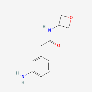2-(3-Aminophenyl)-N-(oxetan-3-yl)acetamide