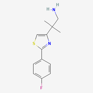2-(2-(4-Fluorophenyl)thiazol-4-yl)-2-methylpropan-1-amine