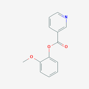 molecular formula C13H11NO3 B084016 Guaiacol nicotinate CAS No. 15057-98-4