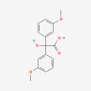 molecular formula C16H16O5 B8401734 Hydroxy-bis-(3-methoxyphenyl)acetic acid 