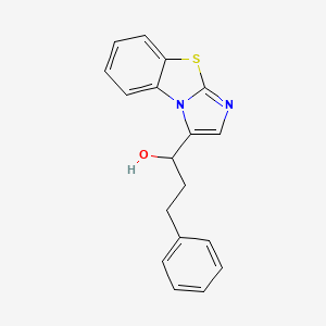 molecular formula C18H16N2OS B8401822 alpha-(2-Phenylethyl)-imidazo[2,1-b]benzothiazole-3-methanol 