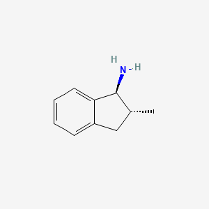 molecular formula C10H13N B8401842 trans-1-Amino-2-methylindane 