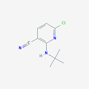 molecular formula C10H12ClN3 B8401948 2-tert-Butylamino-6-chloro-nicotinonitrile 