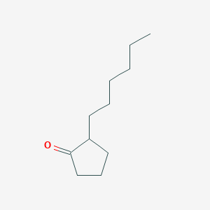molecular formula C11H20O B084021 2-己基环戊酮 CAS No. 13074-65-2
