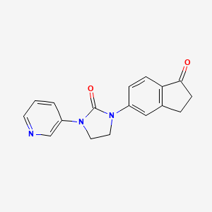 1-(1-Oxo-indan-5-yl)-3-pyridin-3-yl-imidazolidin-2-one