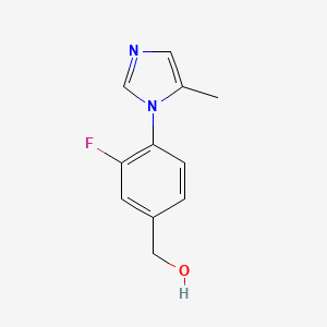 (3-fluoro-4-(5-methyl-1H-imidazol-1-yl)phenyl)methanol
