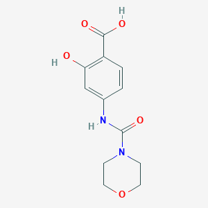 2-Hydroxy-4-((1-morpholin-4-yl-methanoyl)amino]-benzoic acid