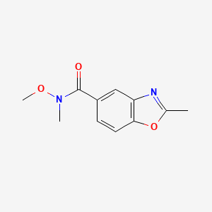 molecular formula C11H12N2O3 B8402594 N-Methoxy-N,2-dimethylbenzo[d]oxazole-5-carboxamide 