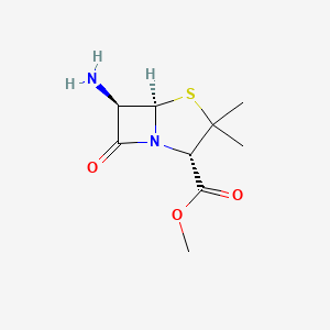 molecular formula C9H14N2O3S B8402634 Methyl (2S,5R,6R)-6-amino-3,3-dimethyl-7-oxo-4-thia-1-azabicyclo[3.2.0]heptane-2-carboxylate 