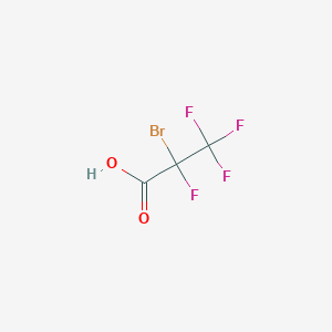 molecular formula C3HBrF4O2 B084029 2-溴-2,3,3,3-四氟丙酸 CAS No. 13859-31-9