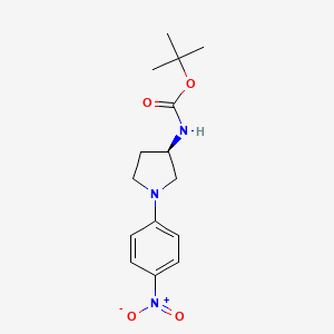 molecular formula C15H21N3O4 B8402917 tert-butyl [(3R)-1-(4-nitrophenyl)pyrrolidin-3-yl]carbamate 