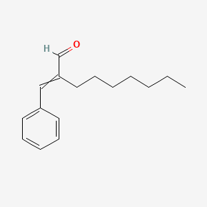 molecular formula C16H22O B8402954 Nonanal, 2-(phenylmethylene)- CAS No. 20175-19-3