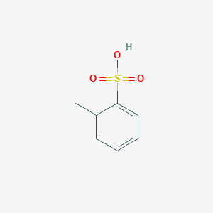 molecular formula C7H8O3S B008403 2-Methylbenzenesulfonic acid CAS No. 88-20-0
