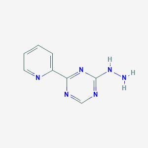 molecular formula C8H8N6 B8403117 (4-Pyridin-2-yl-[1,3,5]triazin-2-yl)-hydrazine 