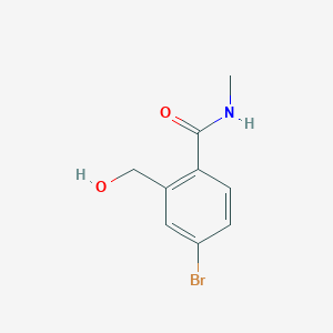 molecular formula C9H10BrNO2 B8403183 4-bromo-2-(hydroxymethyl)-N-methylbenzamide 