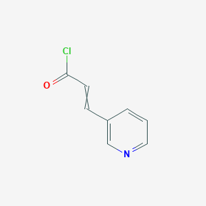 molecular formula C8H6ClNO B8403228 3-Pyridineacrylic acid chloride 