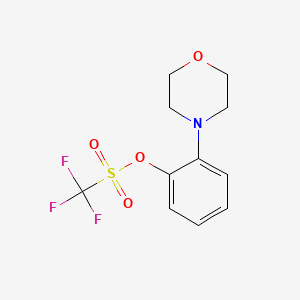 molecular formula C11H12F3NO4S B8403230 2-Morpholin-4-ylphenyl trifluoromethanesulfonate 
